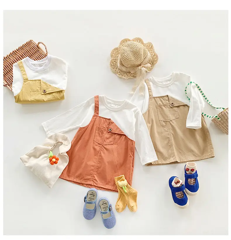 Fake Two-Piece Korean Casual Dress for Girls 2024 — feature 22