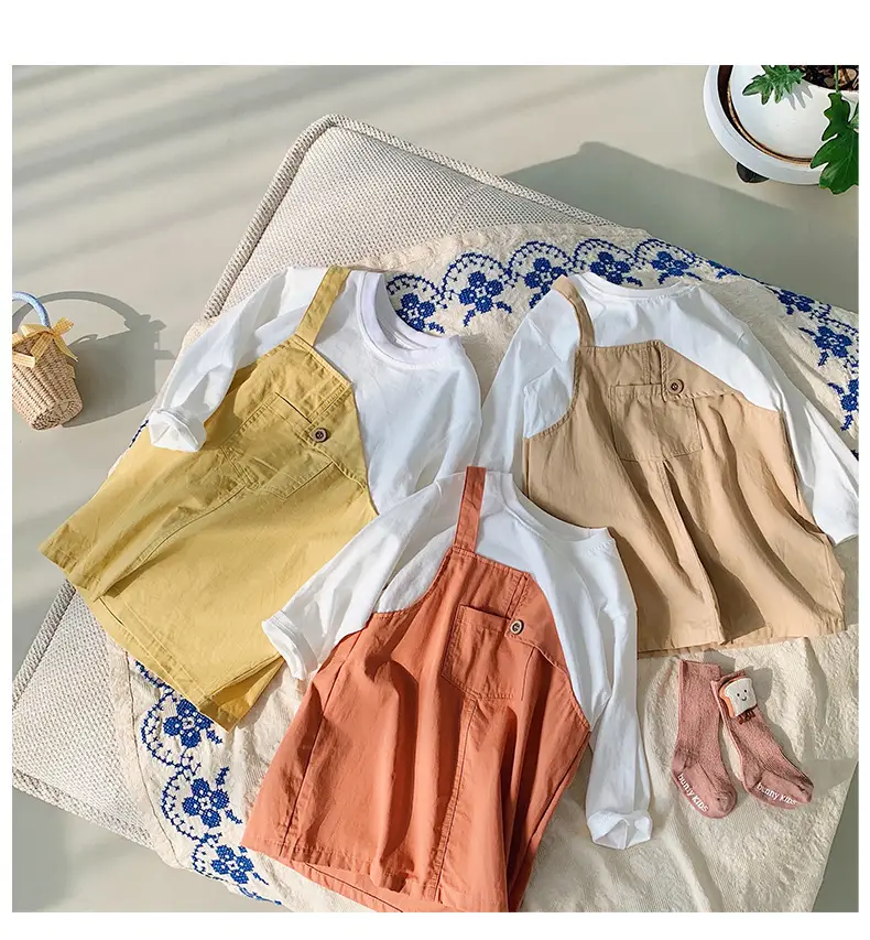 Fake Two-Piece Korean Casual Dress for Girls 2024 — feature 24