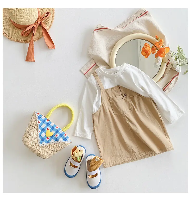 Fake Two-Piece Korean Casual Dress for Girls 2024 — feature 26
