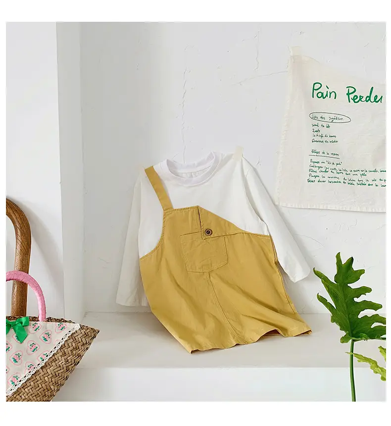 Fake Two-Piece Korean Casual Dress for Girls 2024 — feature 27