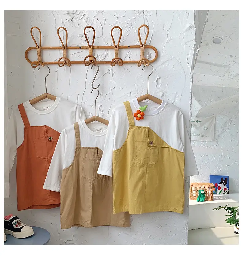 Fake Two-Piece Korean Casual Dress for Girls 2024 — feature 29