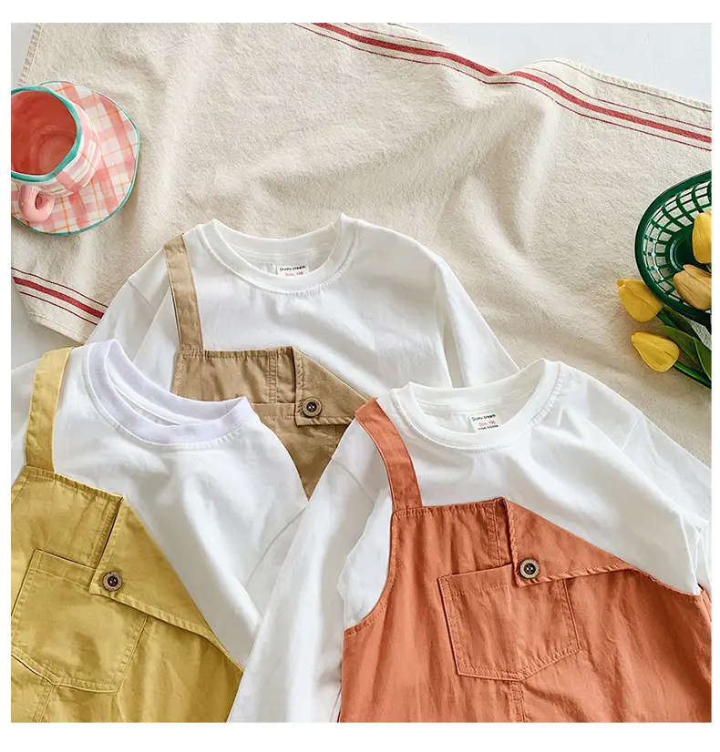 Fake Two-Piece Korean Casual Dress for Girls 2024 — feature 32