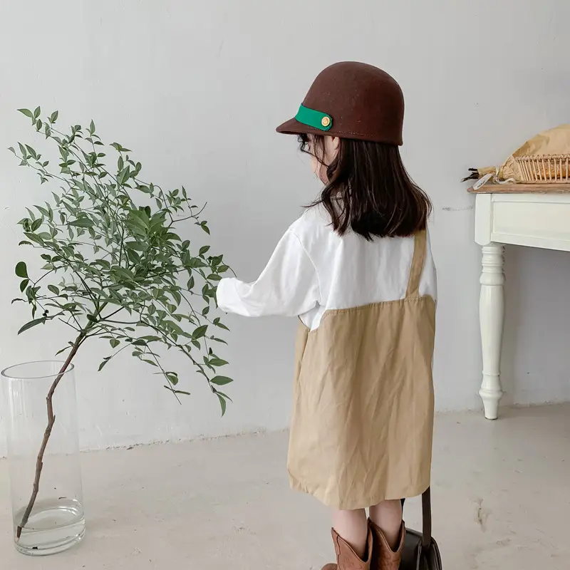 Fake Two-Piece Korean Casual Dress for Girls 2024 — feature 6