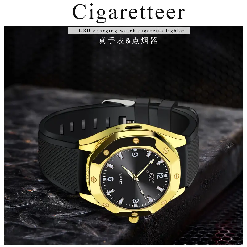 Gorgeous Green USB Charging Wristwatch with Side Opening - Image 9