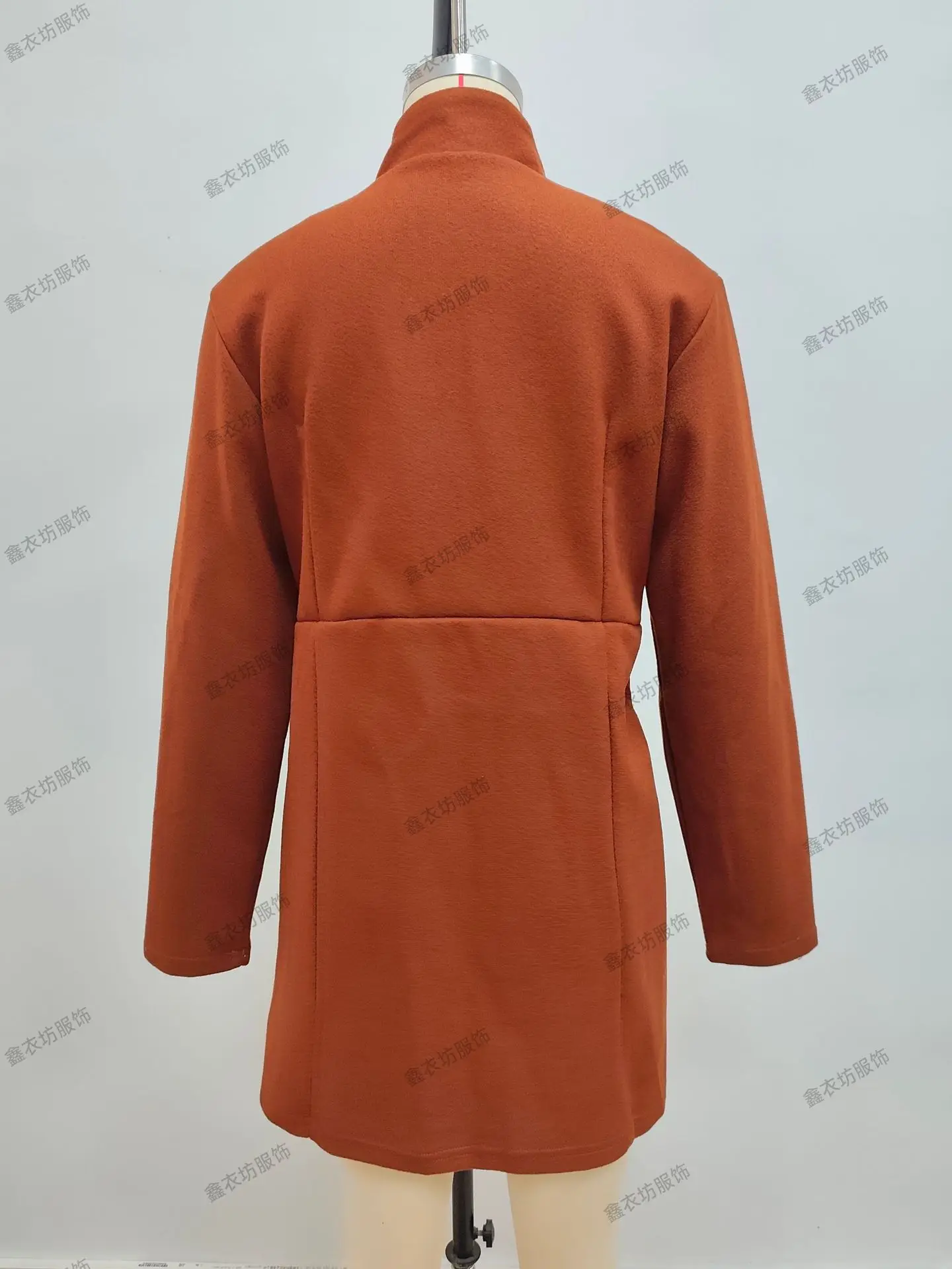 Women Woolen Coat 2025 Autumn Slim Fit Beige — feature 40