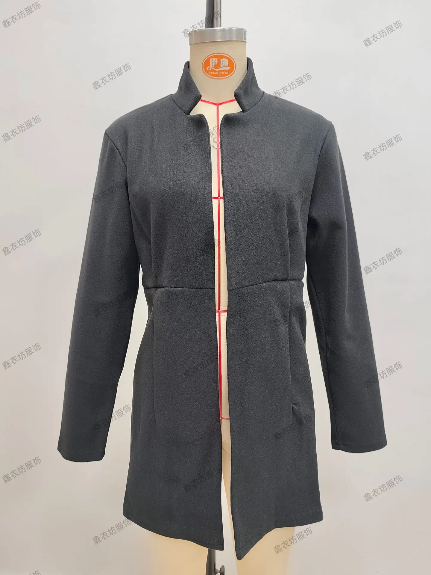 Women Woolen Coat 2025 Autumn Slim Fit Beige — feature 41