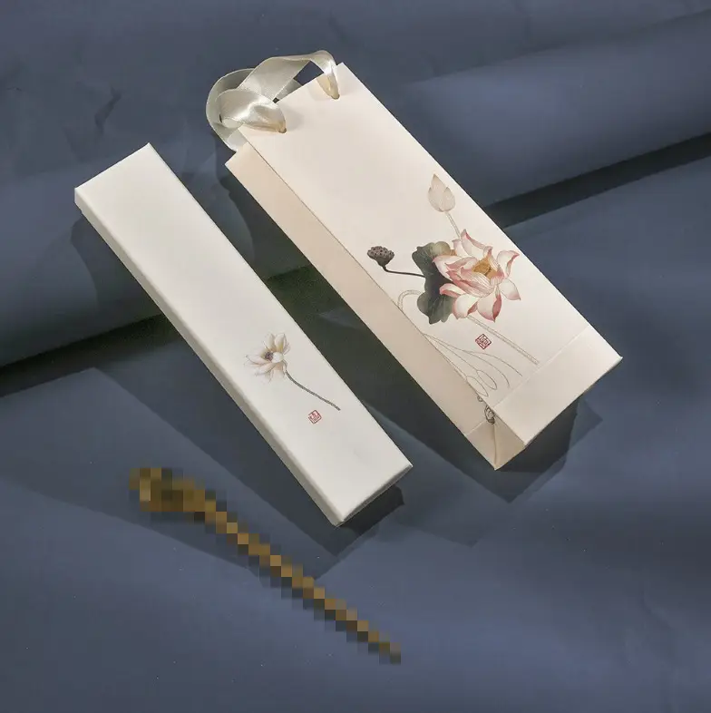 Antique Hanfu Tassel Hairpin with Blue Crystal Design - Image 35
