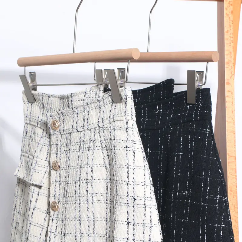 Women Plaid High Waist Shorts Tweed Wide Leg Boots 2023 - Image 6