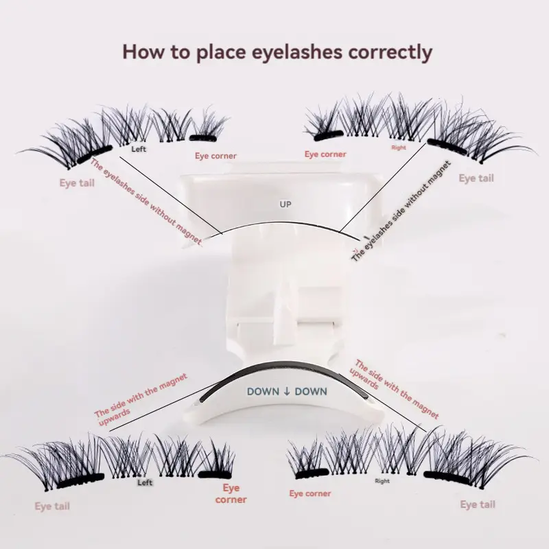 Magnetic False Eyelashes Set with Clip - Image 36