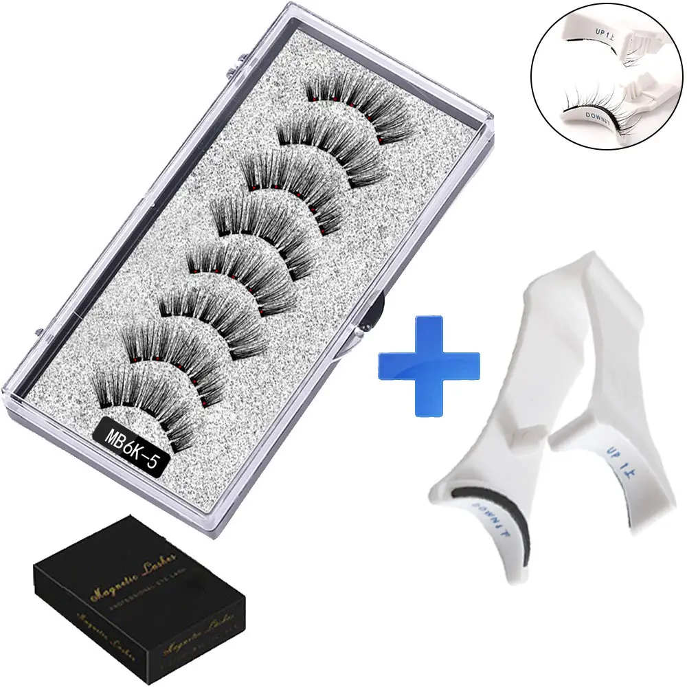 Magnetic False Eyelashes Set with Clip - Image 11