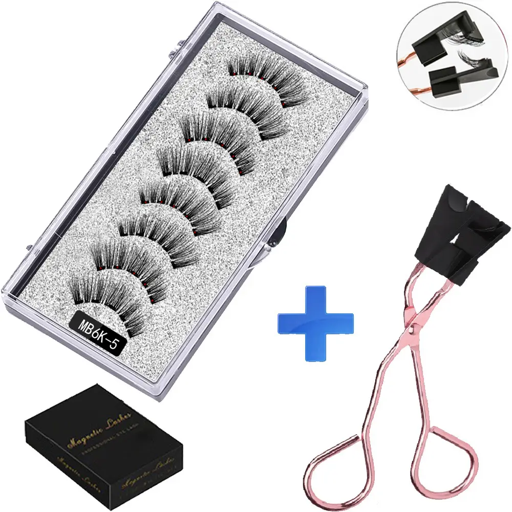 Magnetic False Eyelashes Set with Clip - Image 12