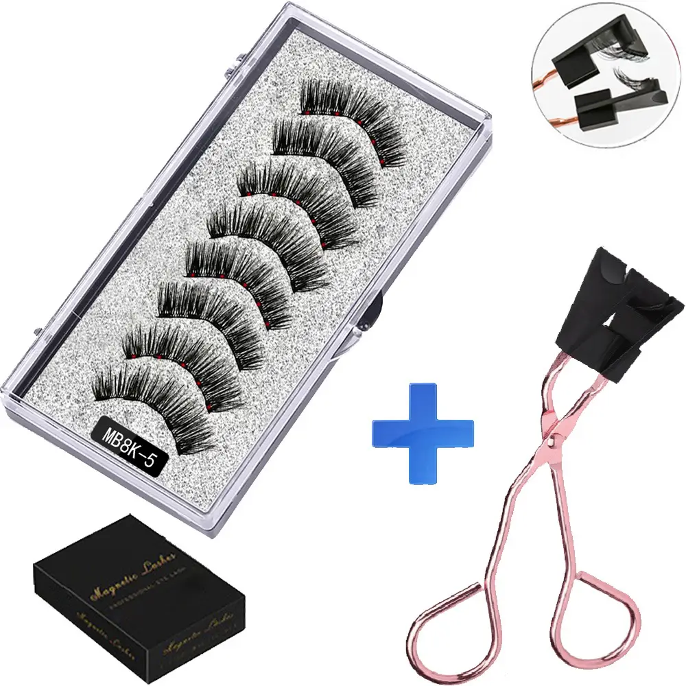 Magnetic False Eyelashes Set with Clip - Image 16