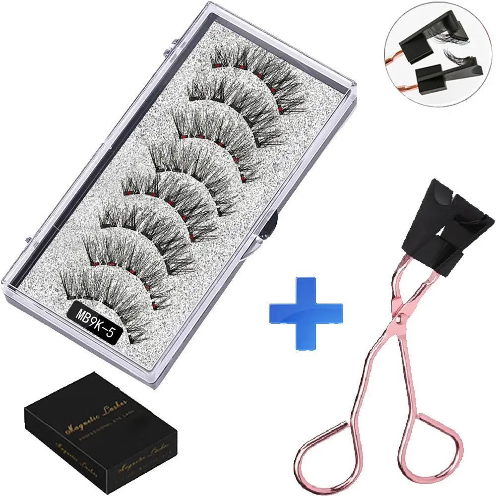 Magnetic False Eyelashes Set with Clip - Image 18