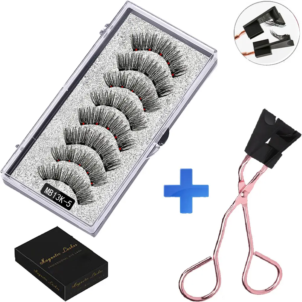 Magnetic False Eyelashes Set with Clip - Image 26