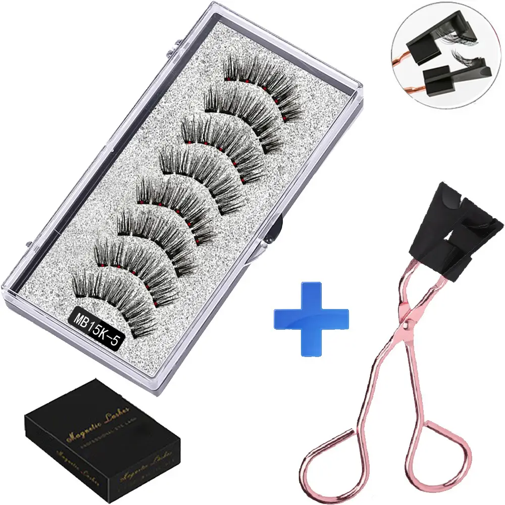 Magnetic False Eyelashes Set with Clip - Image 30