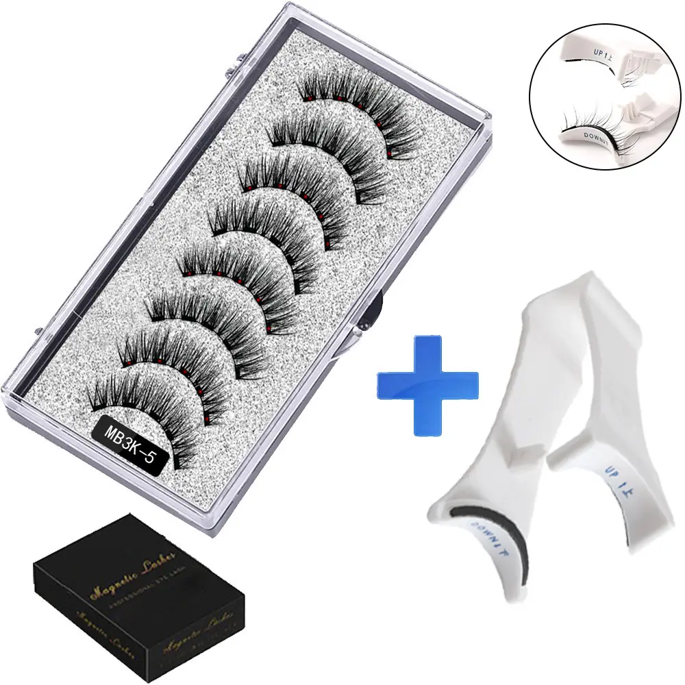 Magnetic False Eyelashes Set with Clip - Image 5