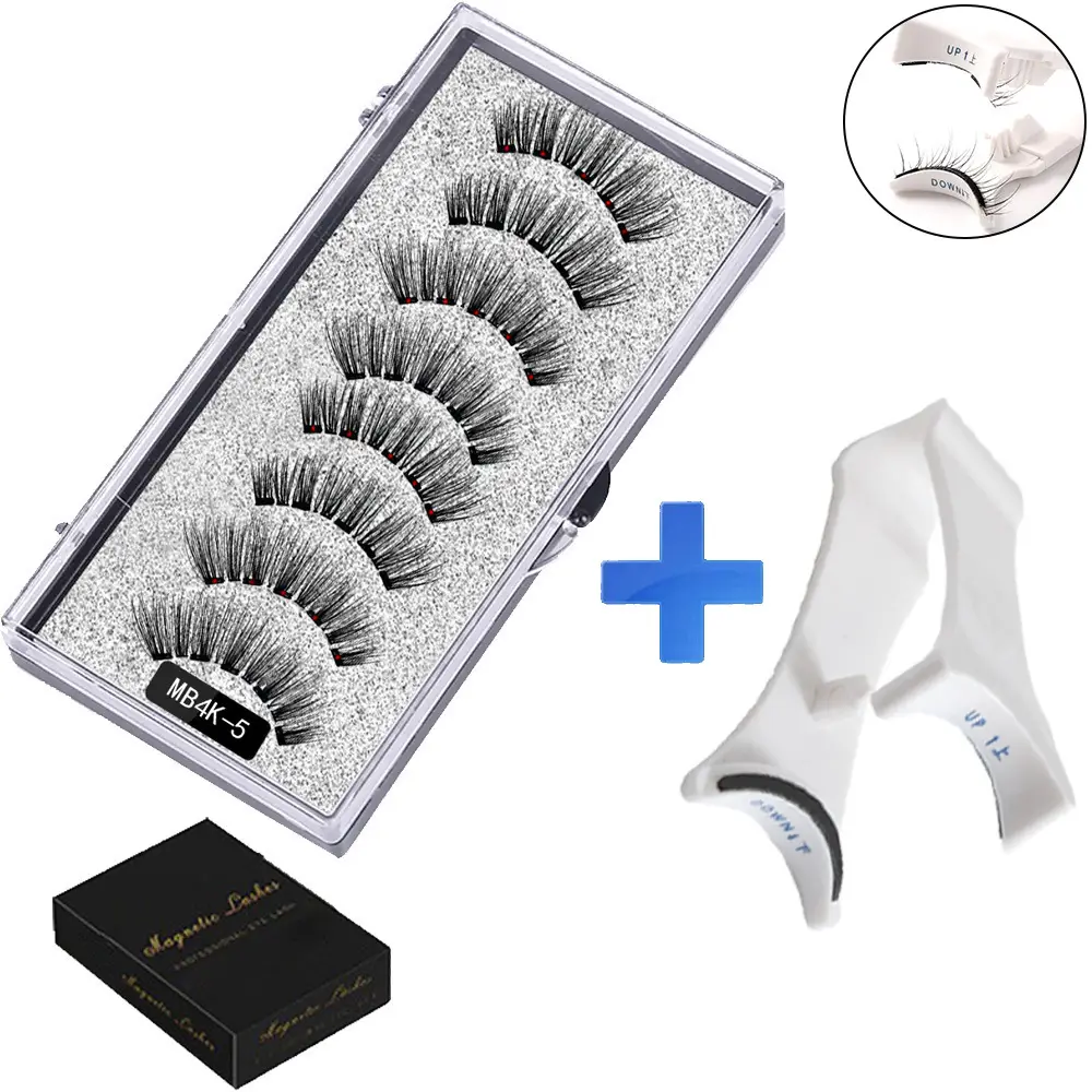 Magnetic False Eyelashes Set with Clip - Image 7