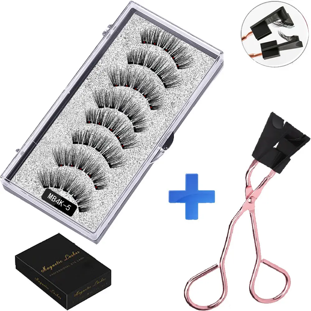 Magnetic False Eyelashes Set with Clip - Image 8