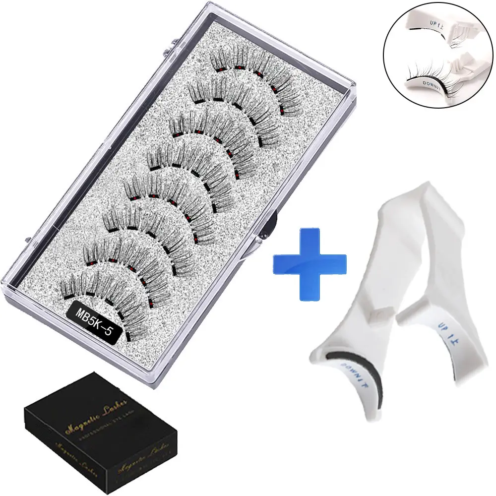 Magnetic False Eyelashes Set with Clip - Image 9