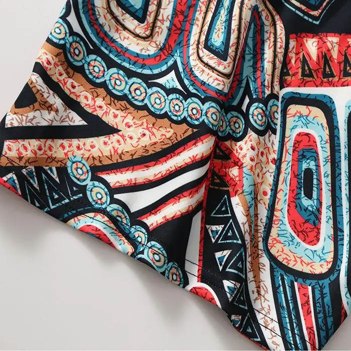 Women's Blue Leaf Digital Print Pencil Skirt Half Skirt Bodycon — feature 7