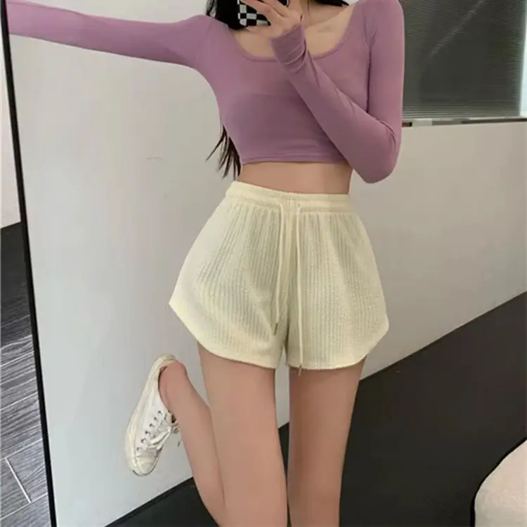Women's Running Shorts 2025 Summer Plus Size Wide Leg - Image 4