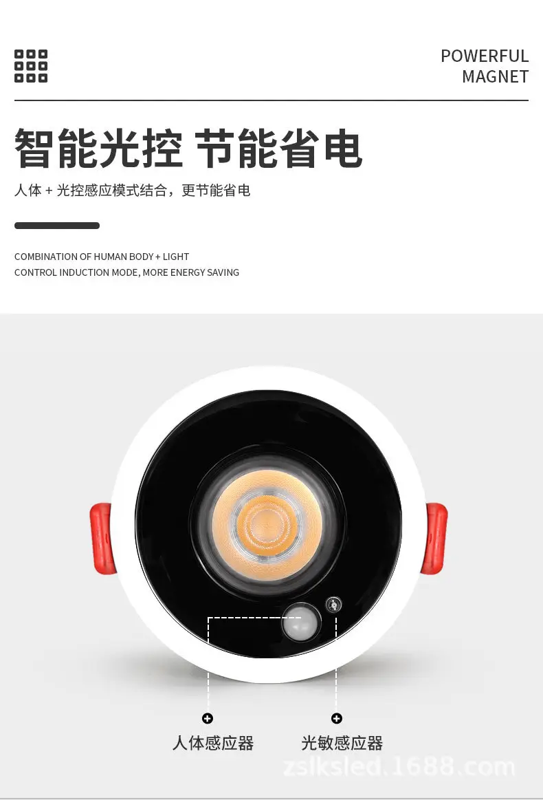 COB Anti-Glare Induction Doorway Lights 120° — feature 7