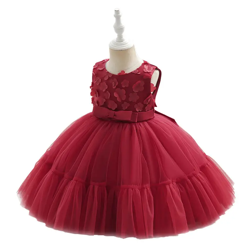 Baby Girl Puffy Tulle Dress Cream Yellow - Image 8