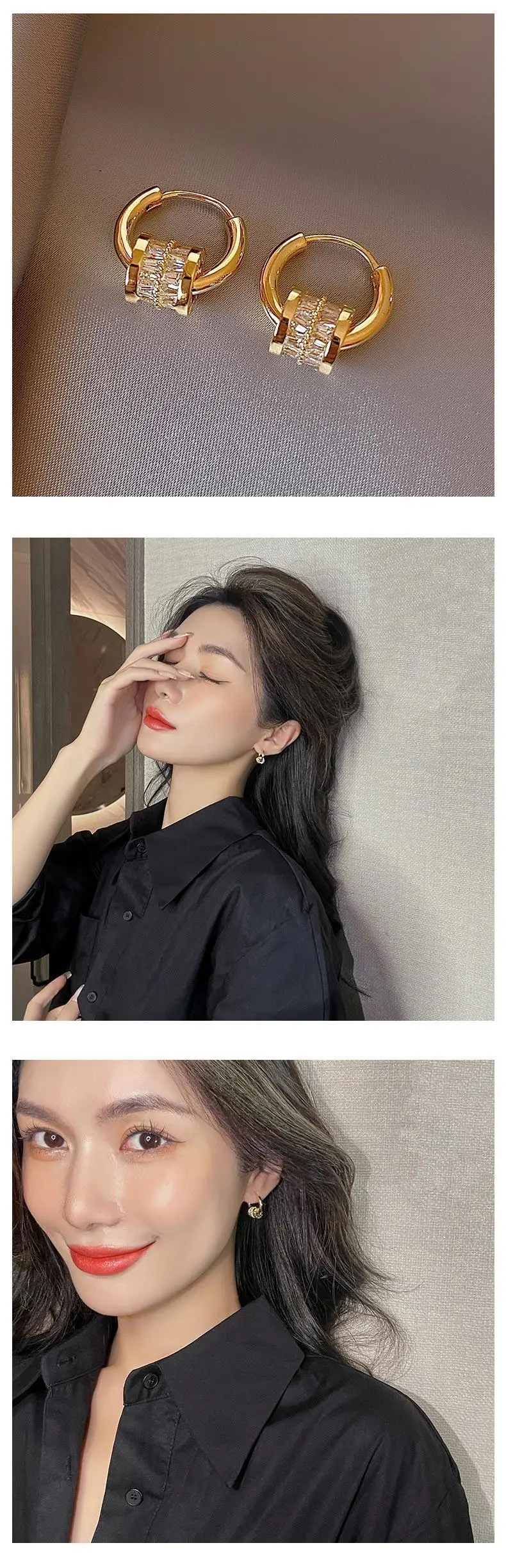 Korean Elegant Small Waist Earrings for Women — feature 34