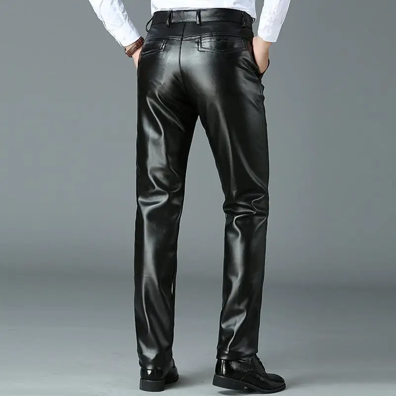Men Velvet Trousers Brown White Cold Resistant Large - Image 3