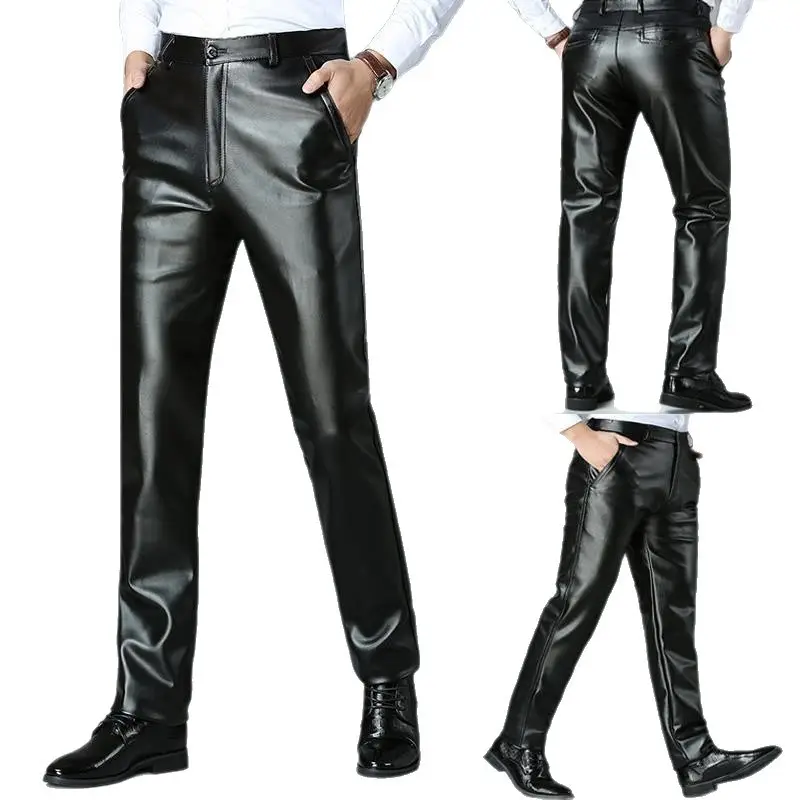 Men Velvet Trousers Brown White Cold Resistant Large - Image 5