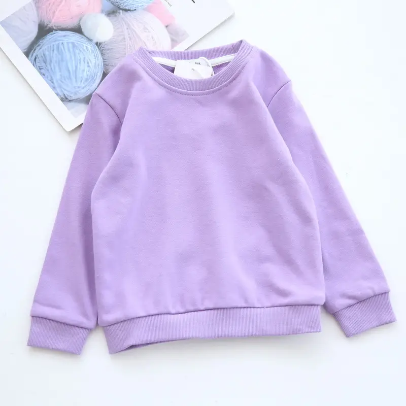 Girls' Pink Cotton Terry Sweatshirt 2022 - Image 2