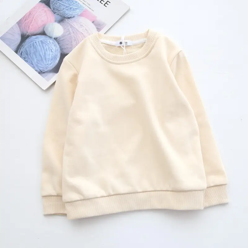 Girls' Pink Cotton Terry Sweatshirt 2022 - Image 3