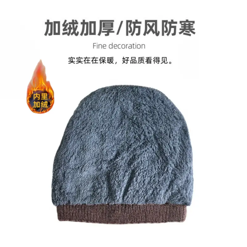 Warm Woolen Beanie for Women Winter Hat with Fleece Lining