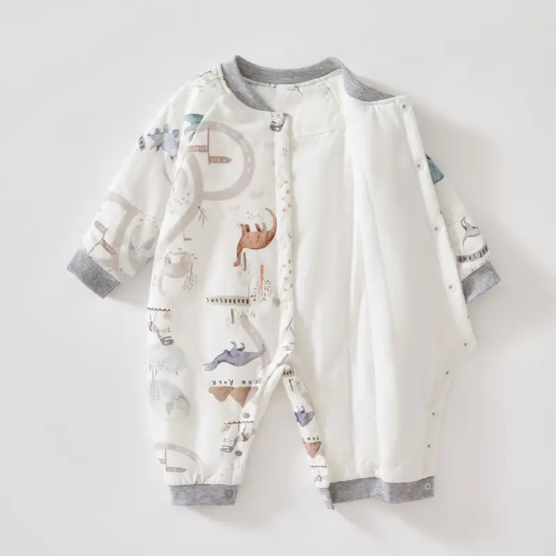 New Baby Cotton Padded Coat Jumpsuit Autumn Winter - Image 8