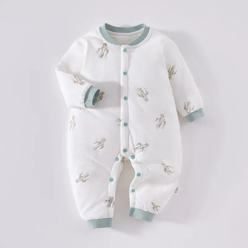New Baby Cotton Padded Coat Jumpsuit Autumn Winter - Image 3