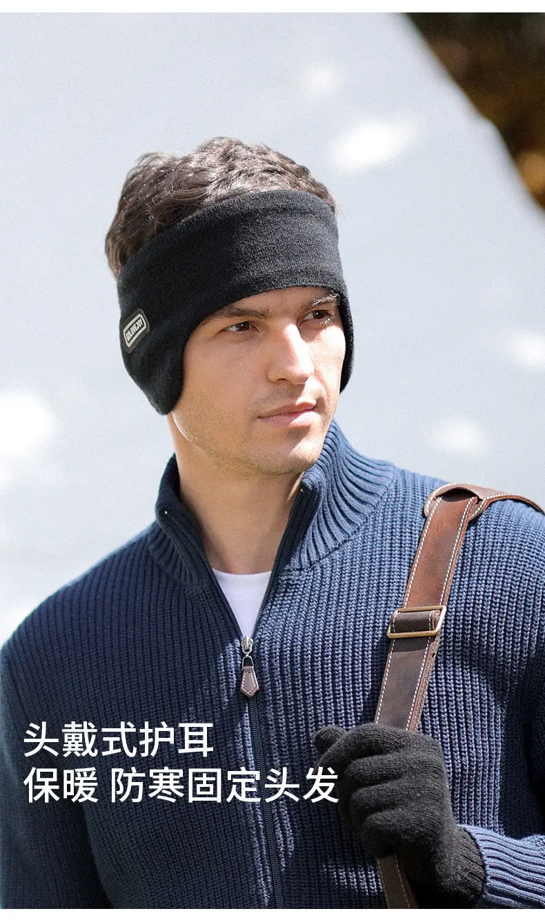 Winter Warm Earmuffs for Men Velvet Windproof — feature 12