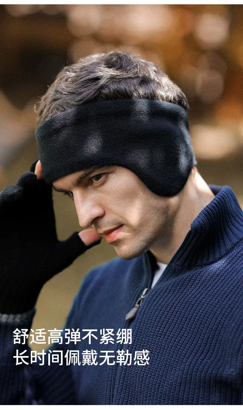 Winter Warm Earmuffs for Men Velvet Windproof — feature 13