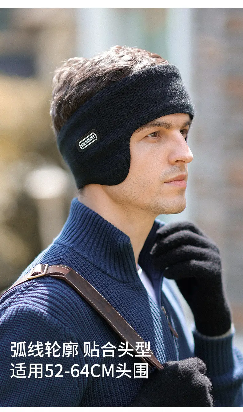 Winter Warm Earmuffs for Men Velvet Windproof — feature 15