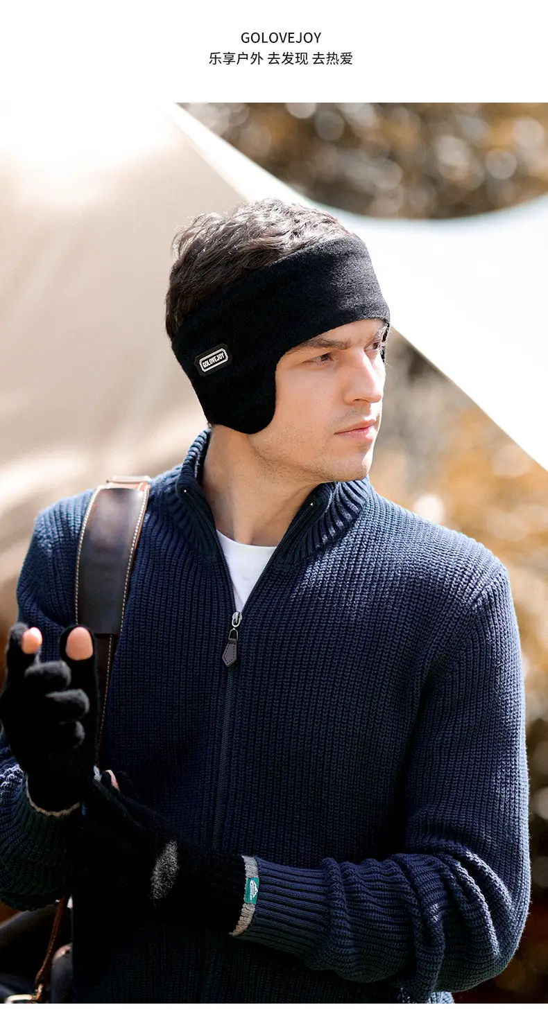 Winter Warm Earmuffs for Men Velvet Windproof — feature 22