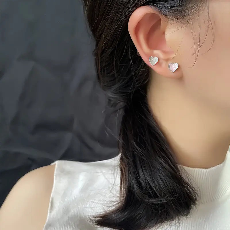 Heart-shaped Pink Ice Cream Earrings 2025 - Image 6