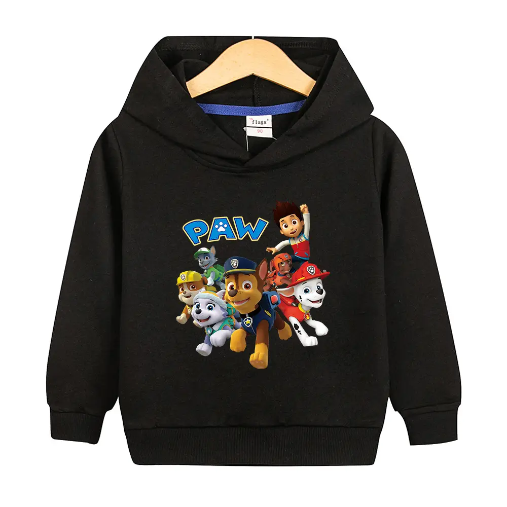 Wangwang Paw Boys Hooded Sweatshirt Orange - Image 12