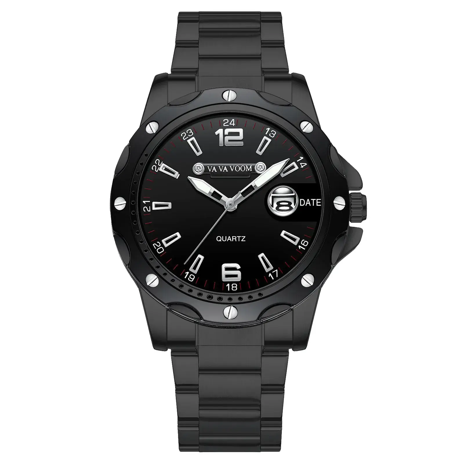 Vavvoom Men's Quartz Stainless Steel Calendar Watch - Image 3