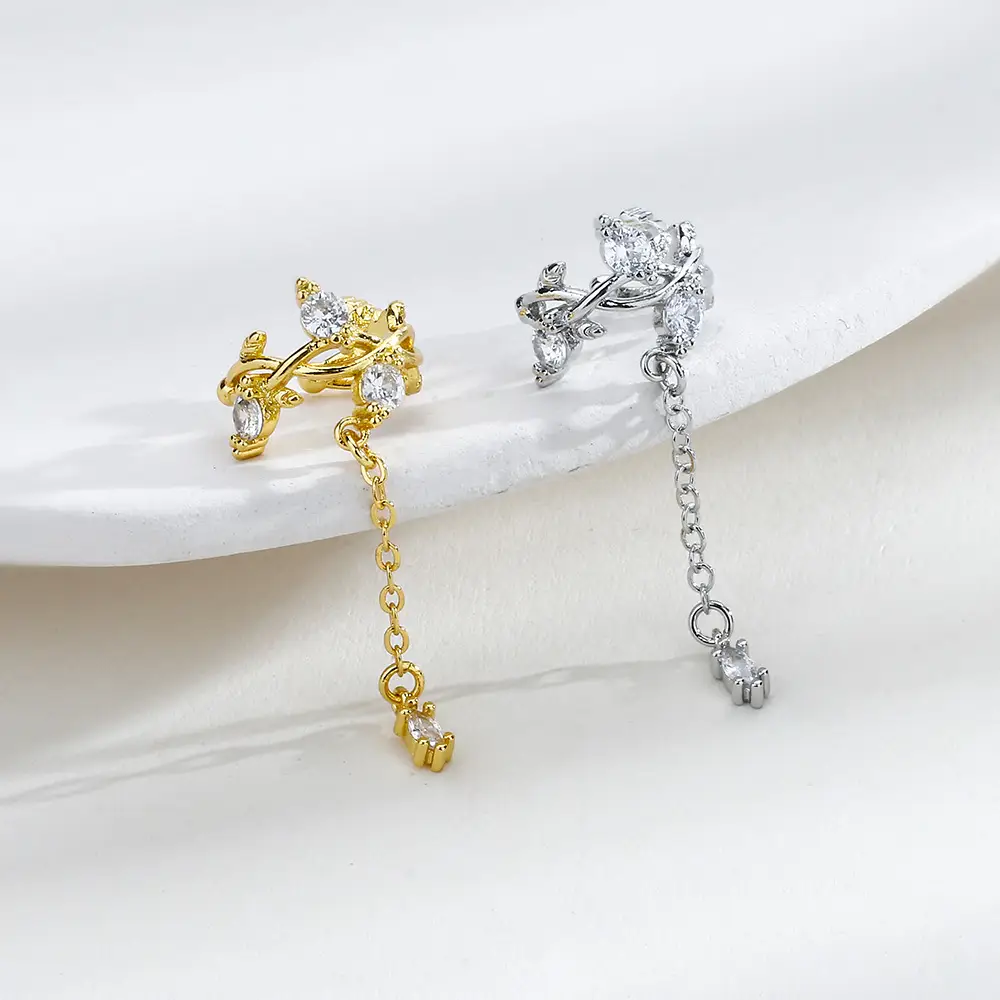 Ancient Cat Ning Hollow Branch Earring Ear Clip - Image 3