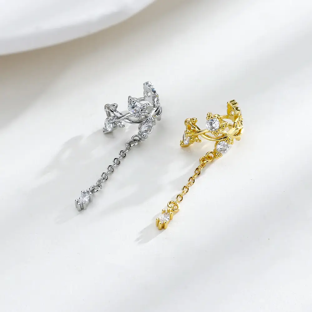 Ancient Cat Ning Hollow Branch Earring Ear Clip - Image 4