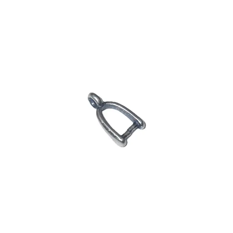 925 Sterling Silver Jade Clip Buckle Pendant