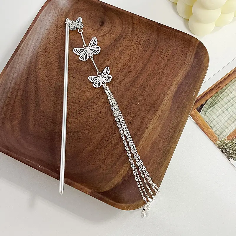 Antique Wind Bell Hairpin with Tassels - Image 6
