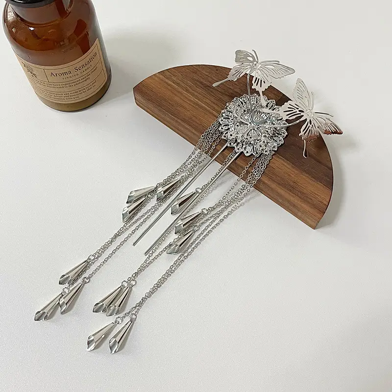 Antique Wind Bell Hairpin with Tassels - Image 7
