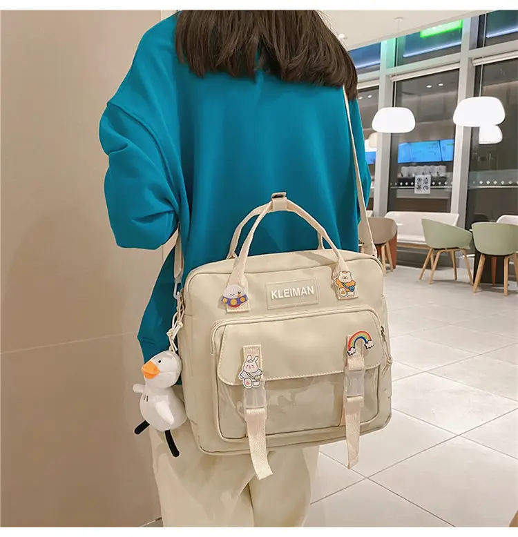 Japanese Style Light Blue Multi-Function Shoulder Bag for Girls — feature 13