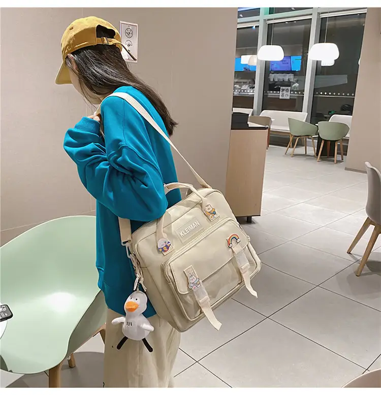 Japanese Style Light Blue Multi-Function Shoulder Bag for Girls — feature 14