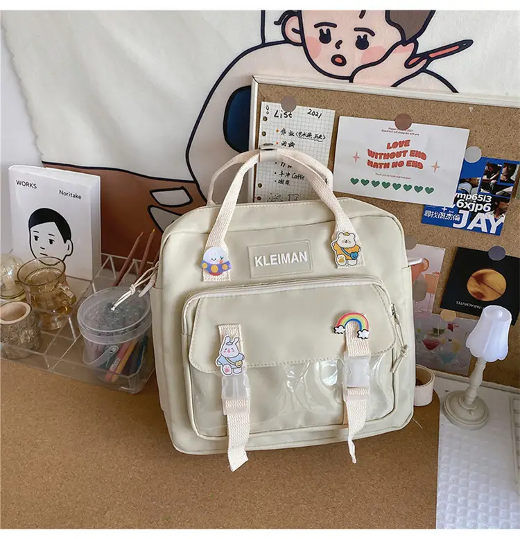 Japanese Style Light Blue Multi-Function Shoulder Bag for Girls — feature 22